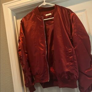 Women's Red Bomber Jacket